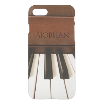 Monogram Acoustic Piano Music iPhone 7 Case