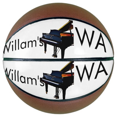 Monogram add initial letter name text piano music  basketball