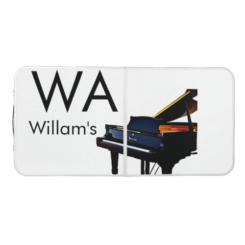 Monogram add initial letter name text piano music  beer pong table