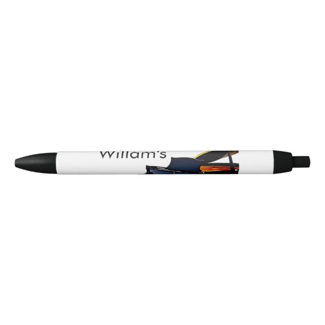 Monogram add initial letter name text piano music  pen (Front)