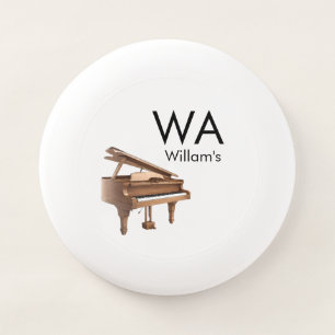 Monogram add initial letter name text piano music Wham-O frisbee