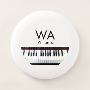Monogram add initial letter name text piano music Wham-O frisbee