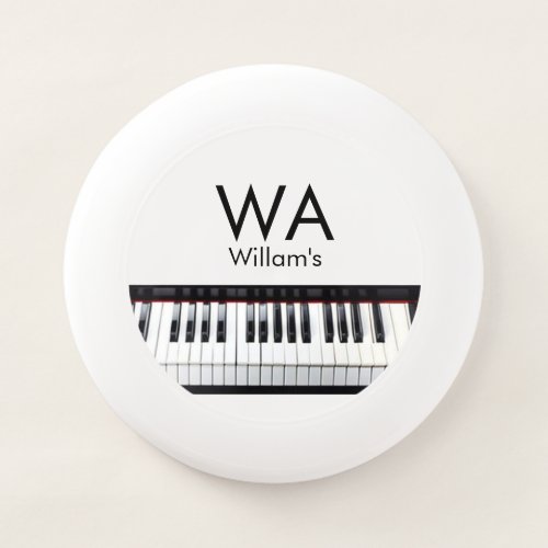 Monogram add initial letter name text piano music  Wham_O frisbee