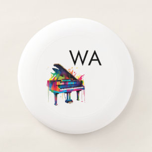 Monogram add initial letter name text piano music Wham-O frisbee