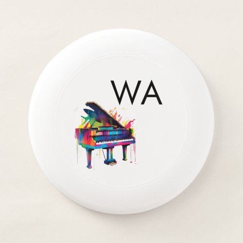 Monogram add initial letter name text piano music  Wham_O frisbee