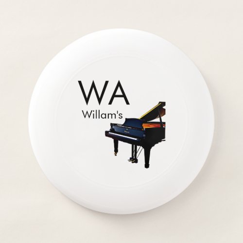 Monogram add initial letter name text piano music  Wham_O frisbee