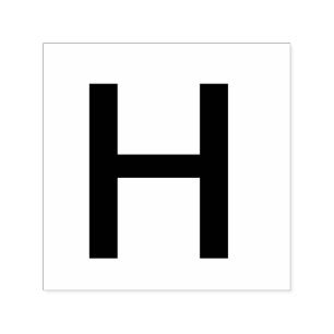 Monogram add name letter alphabet simple minimal t self-inking stamp