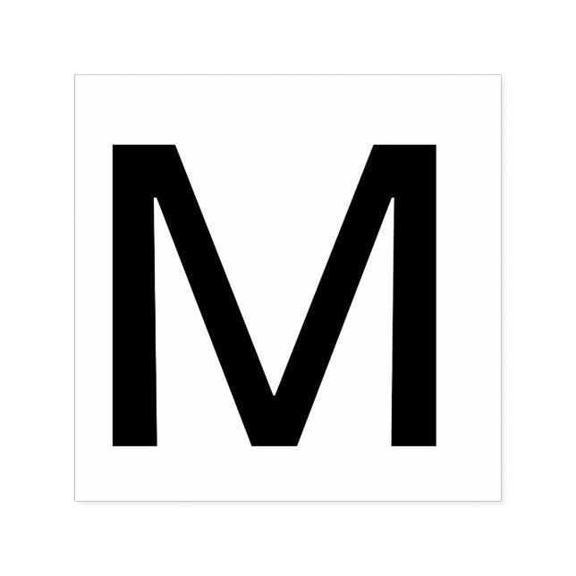 Monogram add name letter alphabet simple minimal t self-inking stamp (Design)