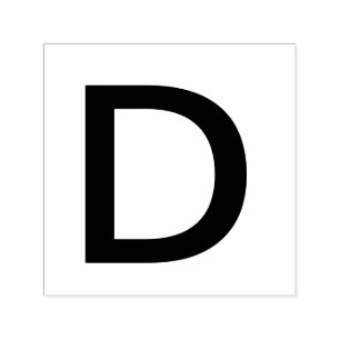 Monogram add name letter alphabet simple minimal t self-inking stamp