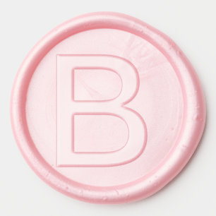 Monogram add name letter alphabet simple minimal t wax seal sticker