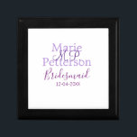 Monogram add name letter bridesmaid wedding maids  gift box<br><div class="desc">beautiful design</div>