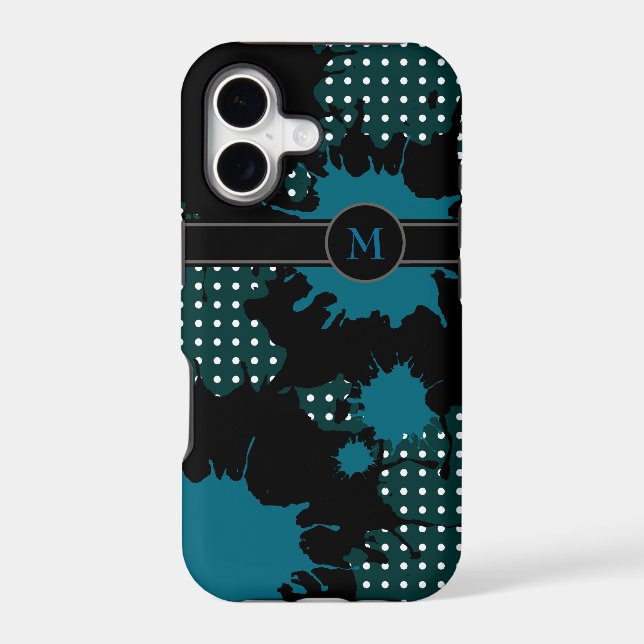monogram . add your initial iphone case (Back)