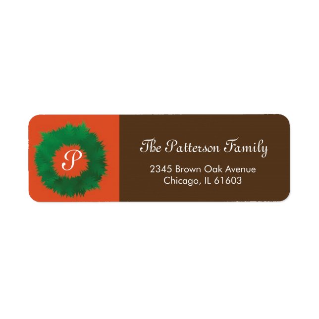 Monogram - Address labels (Front)