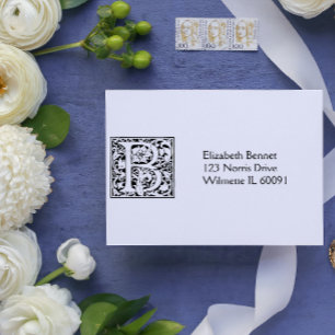Monogram Address Self-inking Stamp