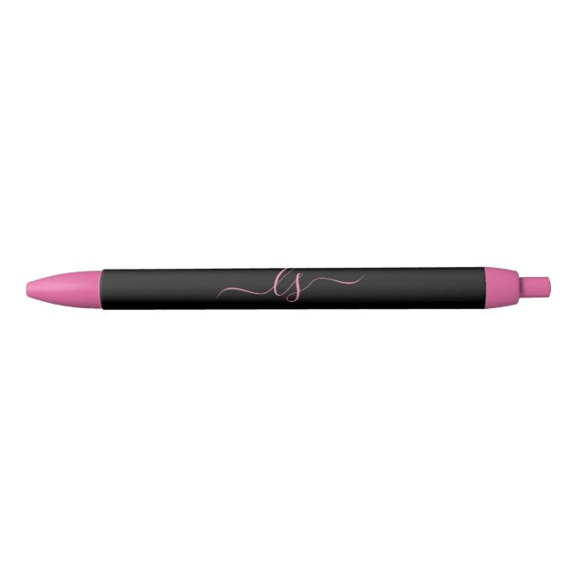 Monogram Aesthetic Beauty Professional Black Pink Pen (Front)