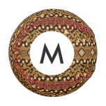 Monogram African cheetah skin pattern 2 Baseball