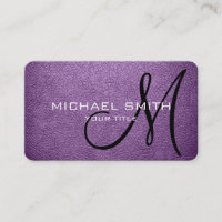 Monogram African violet Leather Look