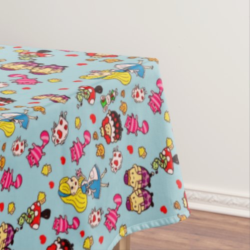 Monogram Alice In Wonderland Kawaii Girls Decor Tablecloth