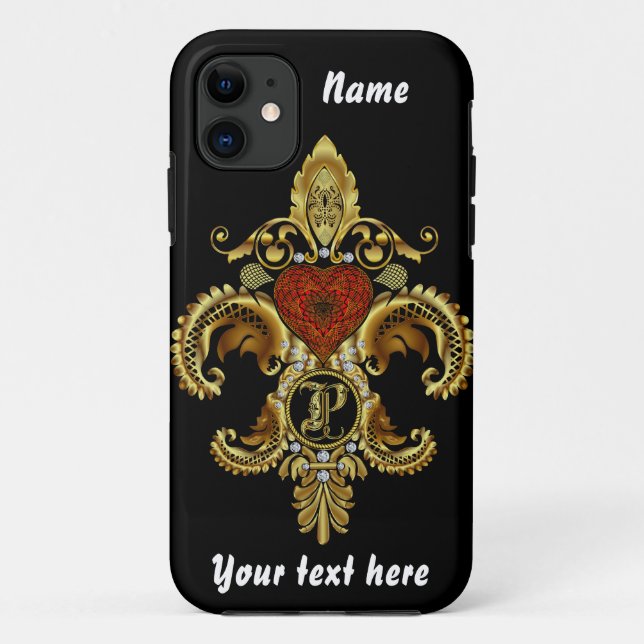 Monogram All Fleur de lis View comments below Case-Mate iPhone Case (Back)