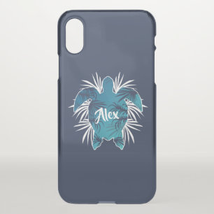 Monogram   Aloha Tropical Turtle iPhone XS Case