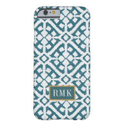 Monogram | Amadora Blue Pattern Barely There iPhone 6 Case