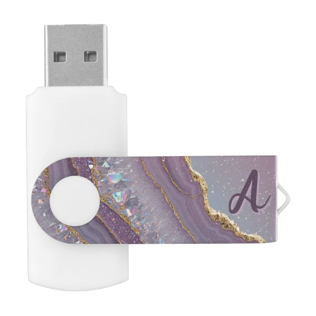 Monogram Amethyst Aurora Flash Drive (Opened)