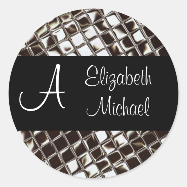 Monogram and First Names Sticker (Front)