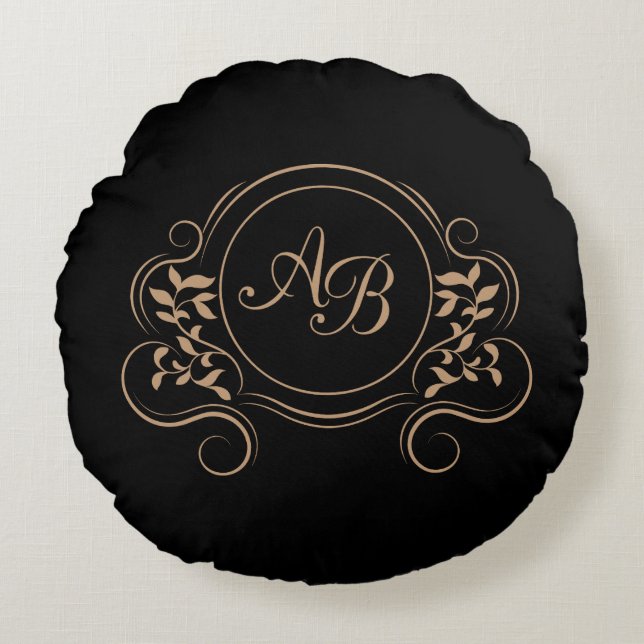 Monogram and Initials Accessories  Round Pillow (Front)