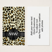 Monogram and leopard print (Front & Back)