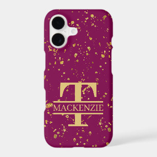 Monogram and Name Personalized Custom iPhone 17 Case