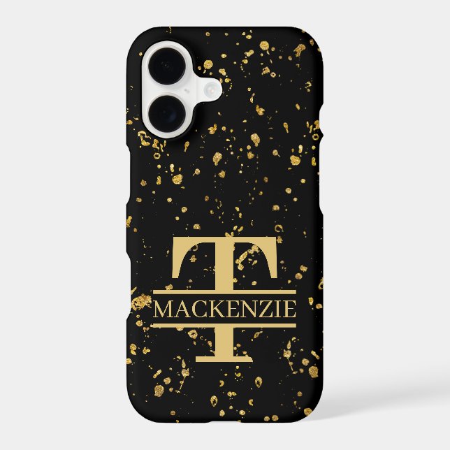  Monogram and Name Personalized Custom Case-Mate iPhone Case (Back)