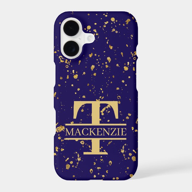  Monogram and Name Personalized Custom Case-Mate iPhone Case (Back)