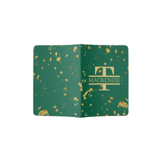 Monogram and Name Personalized Custom Passport Holder