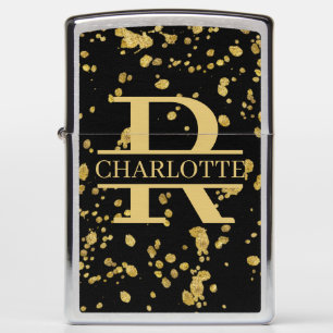 Monogram and Name Personalized Custom Zippo Lighter