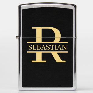 Monogram and Name Personalized Custom Zippo Lighter