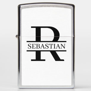 Monogram and Name Personalized Custom Zippo Lighter