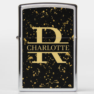 Monogram and Name Personalized Custom Zippo Lighter