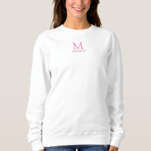 Monogram And Name Womens Clothing Sweatshirts