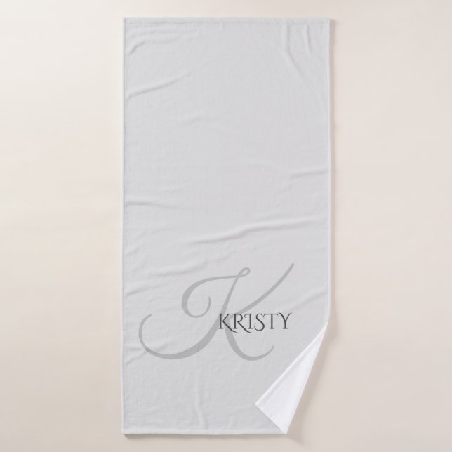 Monogram and Personalized Bath Towel (Bath Towel)