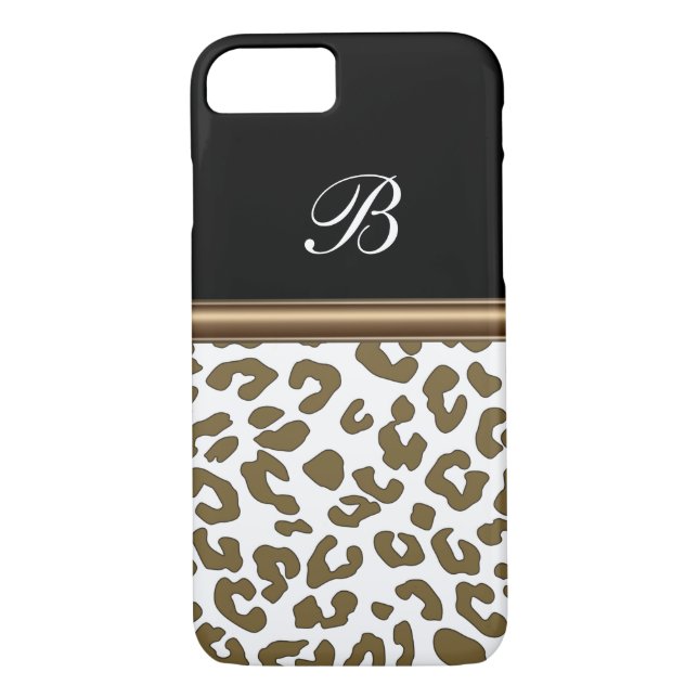 Monogram Animal Print Case-Mate iPhone Case (Back)