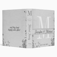 Monogram Anniversary / Wedding 3 Ring Binder