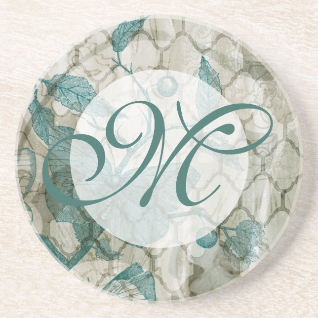 Monogram | Arabesque Butterflies V Coaster (Front)
