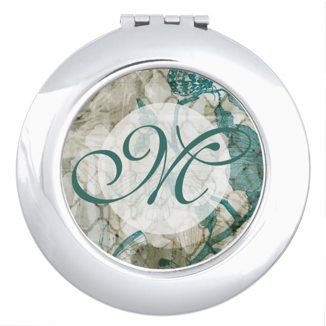 Monogram | Arabesque Butterflies VI Vanity Mirror (Front)