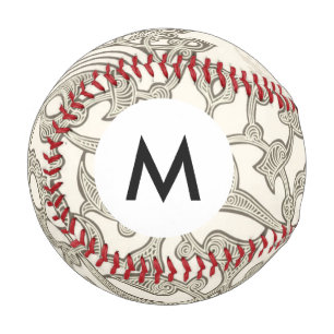 Monogram Arabian style lace Baseball