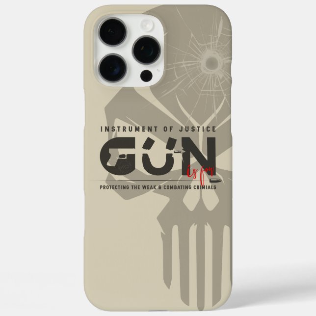 Monogram Art of Gun | Case-Mate iPhone Case (Back)