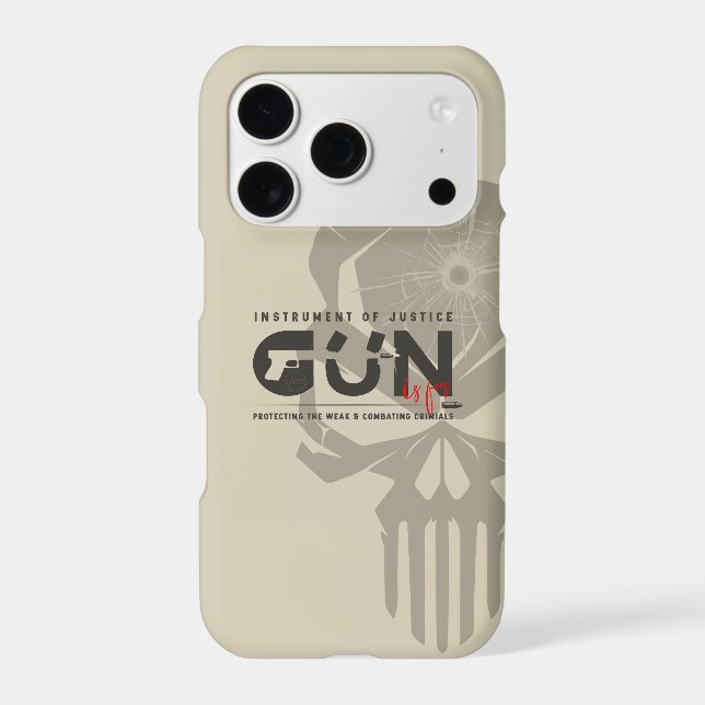 Monogram Art of Gun | iPhone Case (Back)