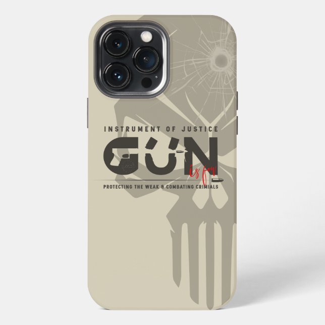 Monogram Art of Gun | Iphone Case (Back)