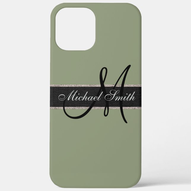 Monogram Artichoke Color Background Case-Mate iPhone Case (Back)