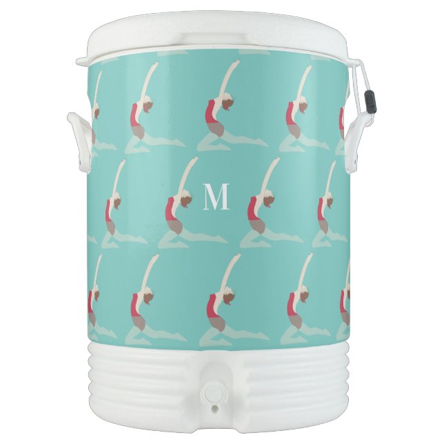 Monogram Artistic Swimming Beverage Cooler (Front)