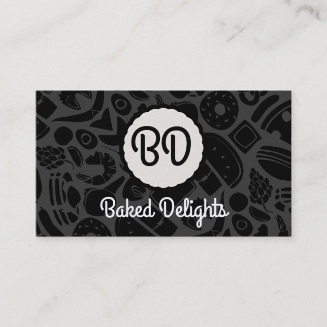 Monogram | Assorted Food Business Card (Front)